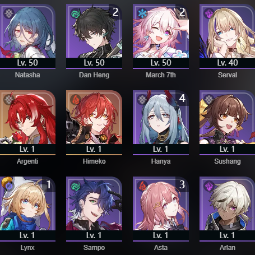 #H054 [ASIA] Mid Game Level 42 | 5* Argenti + Signature | 5* Himeko | 5* An Instant Before A Gaze ( Argenti LC ) | 5* Time Waits for No One ( Bailu LC ) 4